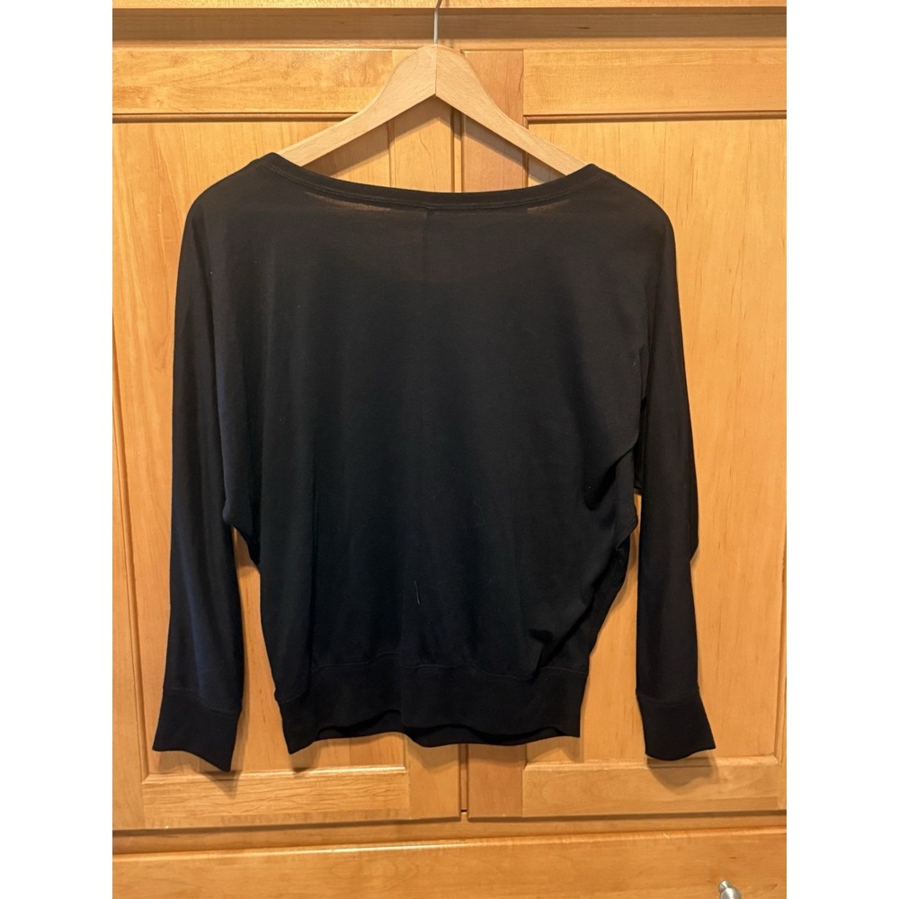 HOGS & HEIFER SALOON Women Dolman Sleeve Black Med/Lg Las Vegas Biker Bar - Picture 4 of 5